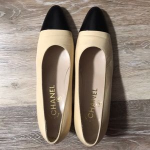 Chanel heels, wore once, with some wrinkles, no dust bag or box.